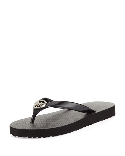 michael kors 40s7mkfa2s|Michael Kors Ladies Branded Logo Flip Flops .